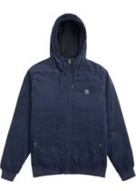 Vissla Phoenix Jacket Dark Naval waterproof fleece-lined surf jacket