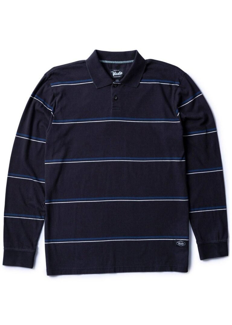 Vissla Creators Mariner Eco LS Polo – 100% cotton long sleeve sustainable polo