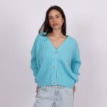 Rusty Morning golf rib cardigan