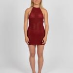 RUSTY Maddi knit dress - morello