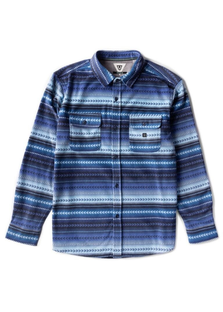 Vissla Eco-Zy LS Polar Flannel recycled heavyweight fleece shirt