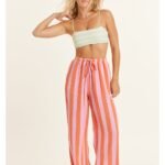 Sisstrevolution Changing Tides Woven Pant Peony cotton gauze high-waisted pants
