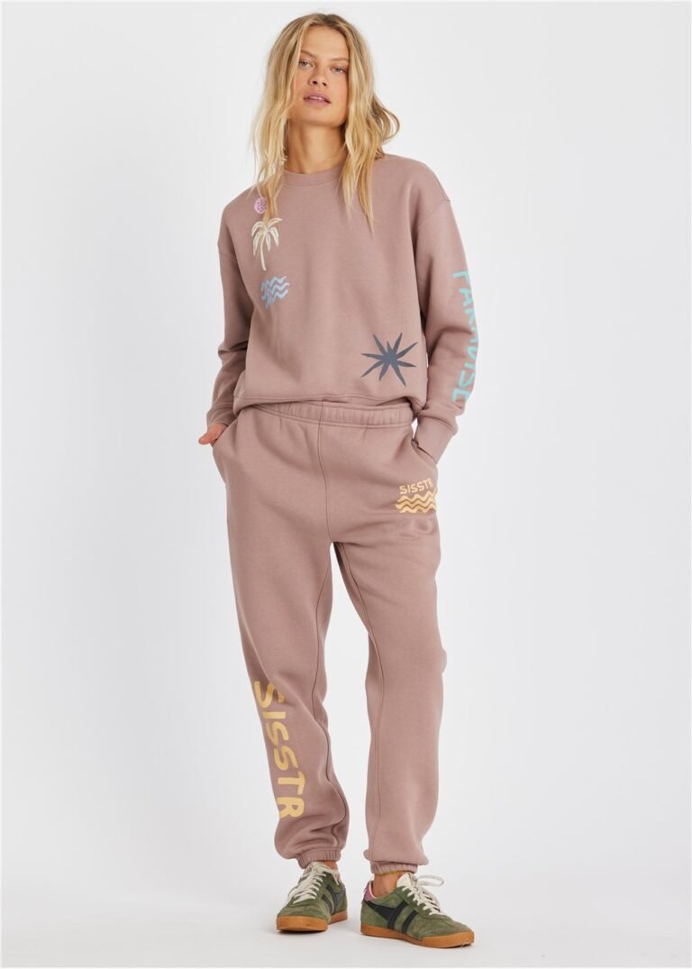 Sisstrevolution Surf Long Sleeve Fleece Crew Sweet Clay