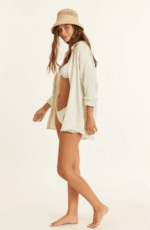 Sisstrevolution Mile Long Sleeve Woven Top - Sea Mint - Image 3