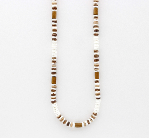 Pineapple Island NCKP-122 Coconut Wood Beaded Necklace – Handmade in Bali