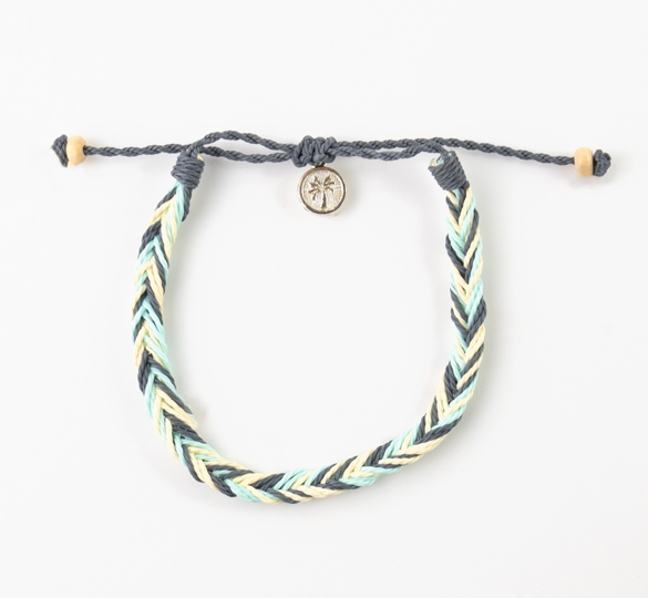 Pineapple Island Bracelet RCBP-036 Braided Wax Cord Jewelry