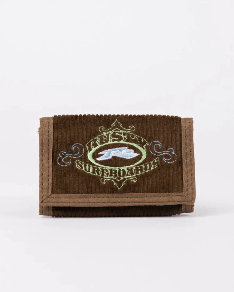 Rusty Frenzy Cord Tri Fold Cord Mens Wallet