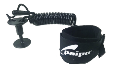 Paipo Deluxe Bicep Coiled Leash Black